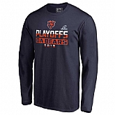Men's Bears Navy 2018 NFL Playoffs Da Bears Long Sleeve T-Shirt,baseball caps,new era cap wholesale,wholesale hats